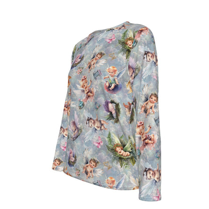 5 Fairy Designs, Women’s Oversized Cotton Tee Shirt