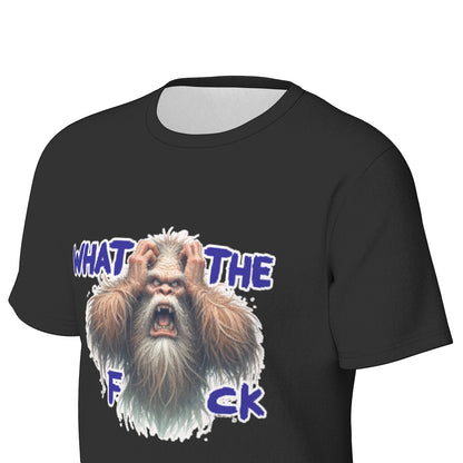 Bigfoot / Sasquatch "WTF", Unisex Short Sleeve O-Neck Cotton T Shirt