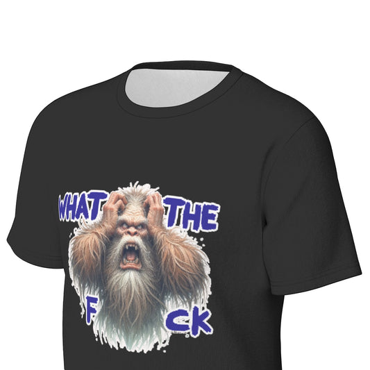 Bigfoot / Sasquatch "WTF", Unisex Short Sleeve O-Neck Cotton T Shirt