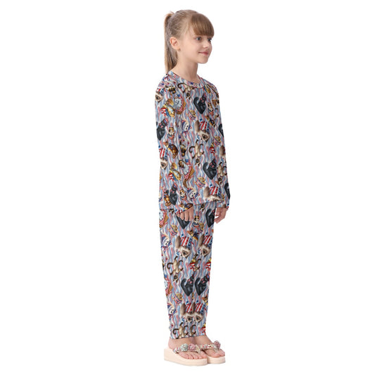 8 Patriot Designs Kid's Pajamas Set