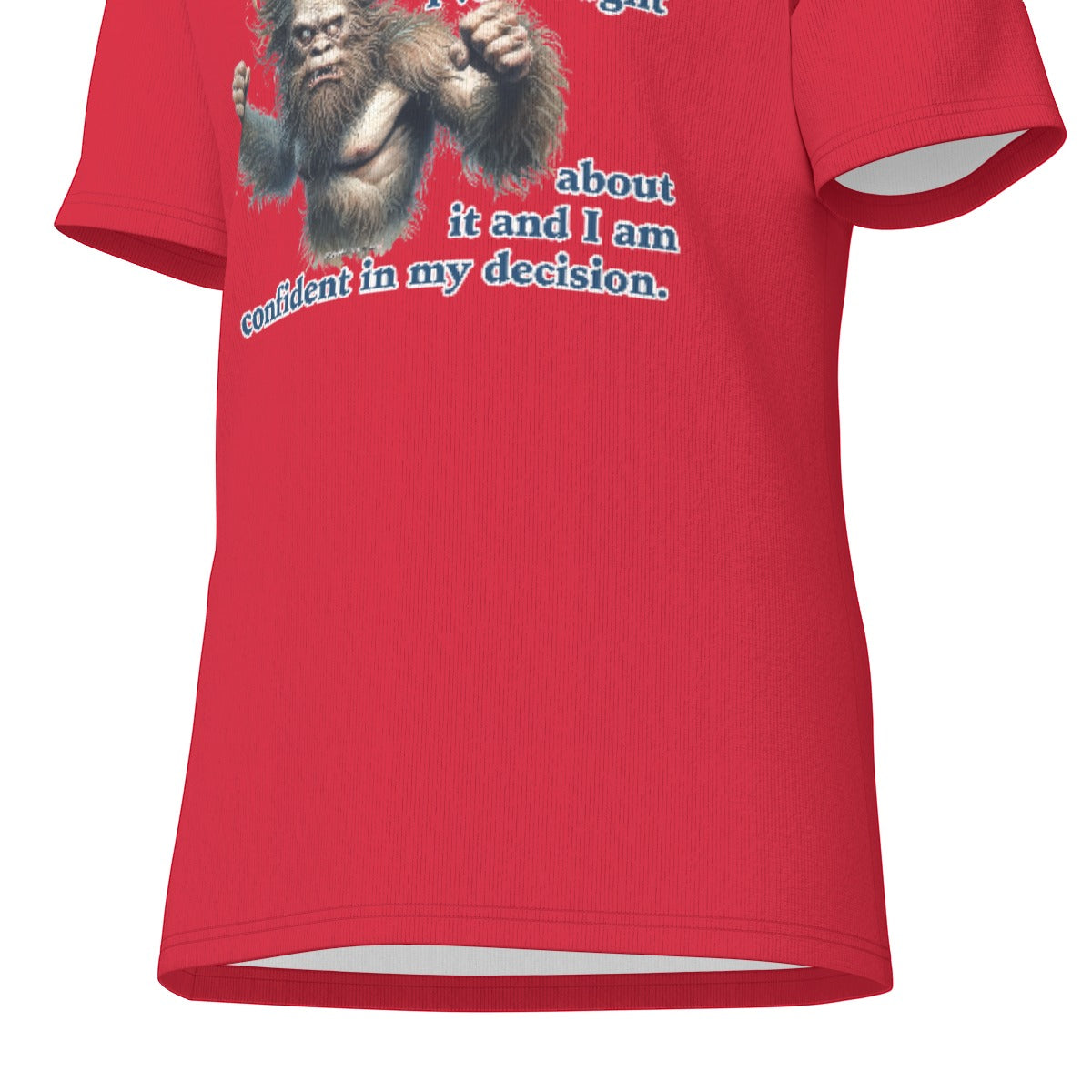 Bigfoot / Sasquatch "I was taught to think...", Unisex Short Sleeve O-Neck Cotton T Shirt