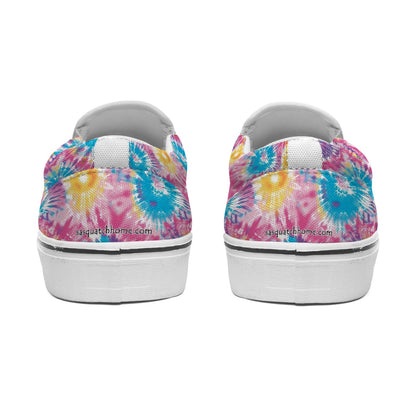 Tie Dye Designs, Women's Slip On Sneakers
