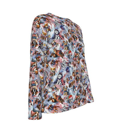 8 Patriot Designs, Women’s Oversized Cotton Tee Shirt