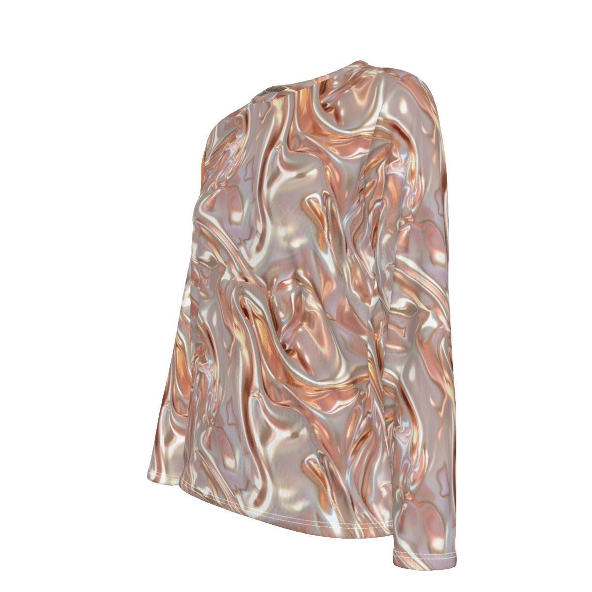 Shimmery Gold, Women’s Oversized Cotton Tee Shirt