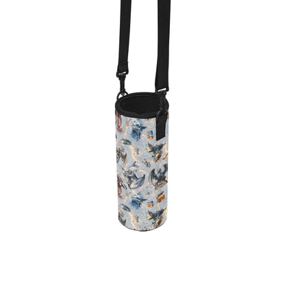Misc Designs Water Bottle Sleeves / Carriers - Dragon, Smurfs, Western, Outer Space, BBQ, Alice in W