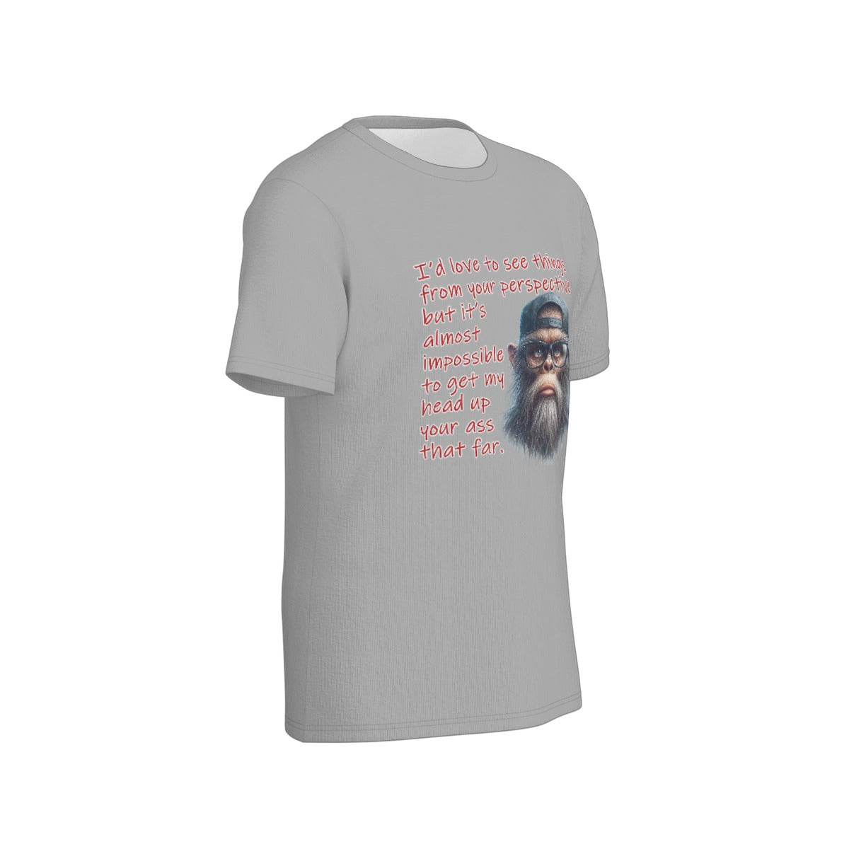 Bigfoot / Sasquatch "I'd love to see..." , Unisex Short Sleeve O-Neck Cotton T Shirt