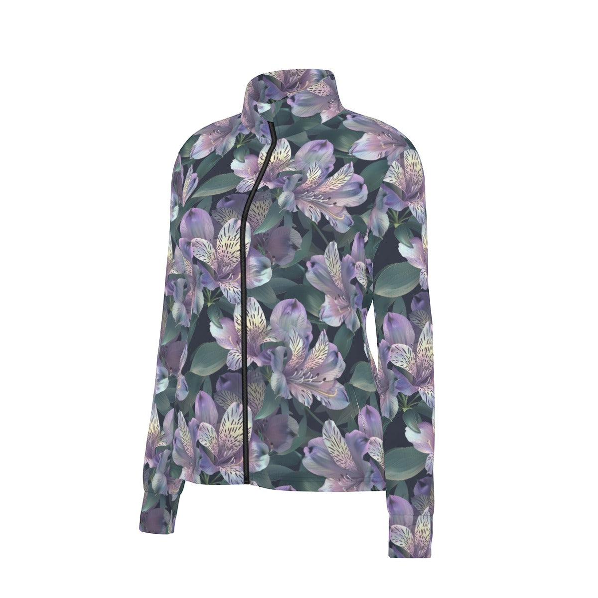 10 Flower Designs, Women’s Long Sleeve Thumbhole Jacket