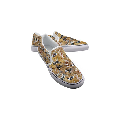 10 Animal Designs, Men's Slip On Sneakers