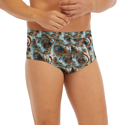 Psychedelic Eyes, Men’s Polyester Triangle, Low Rise Underwear