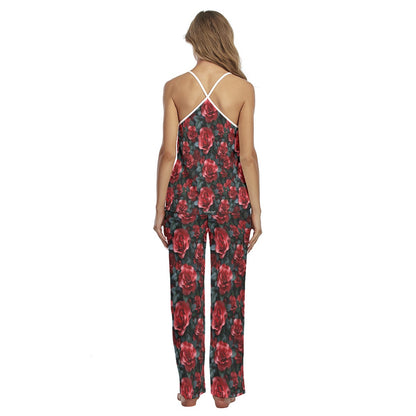 10 Beautiful Flower Designs,  Women's Cami Pajamas Set