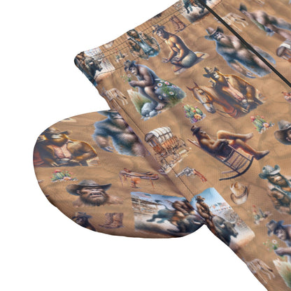 10 Bigfoot / Sasquatch Designs, Men’s Sports, Pocketed Shorts