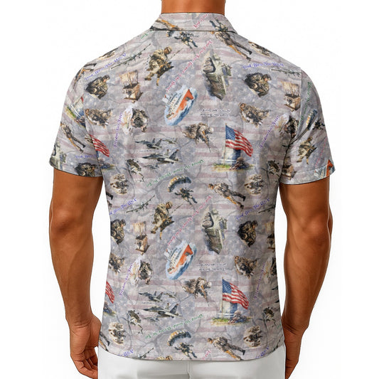 10 Misc Designs, Men's Button Up Hawaiian Shirt