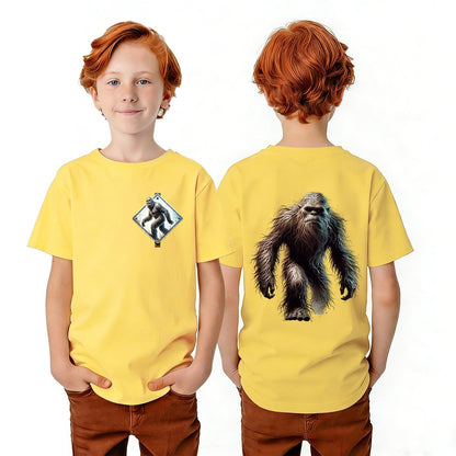 Bigfoot Sasquatch Designs, Kid’s Double Sided Gildan 5000B T Shirt
