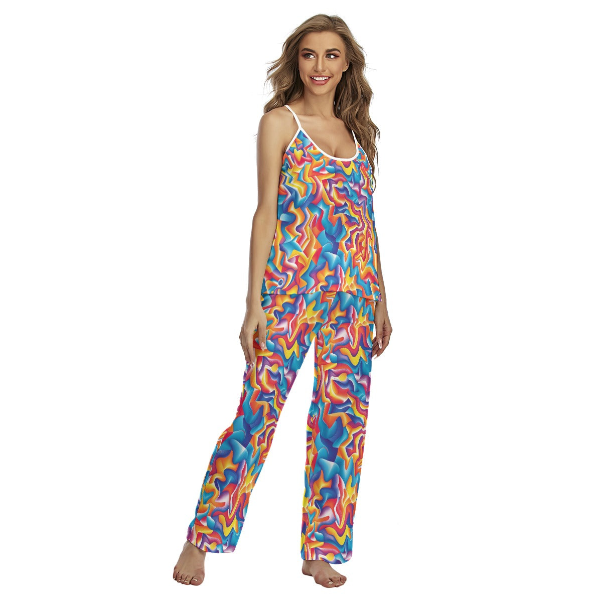 Kaleidoscope Colors, Women's Cami Pajamas Set
