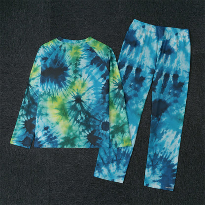 Zen / Yoga Bigfoot / Sasquatch, Hippie, Men’s Raglan Sleeve Pajamas with Wide Ankles