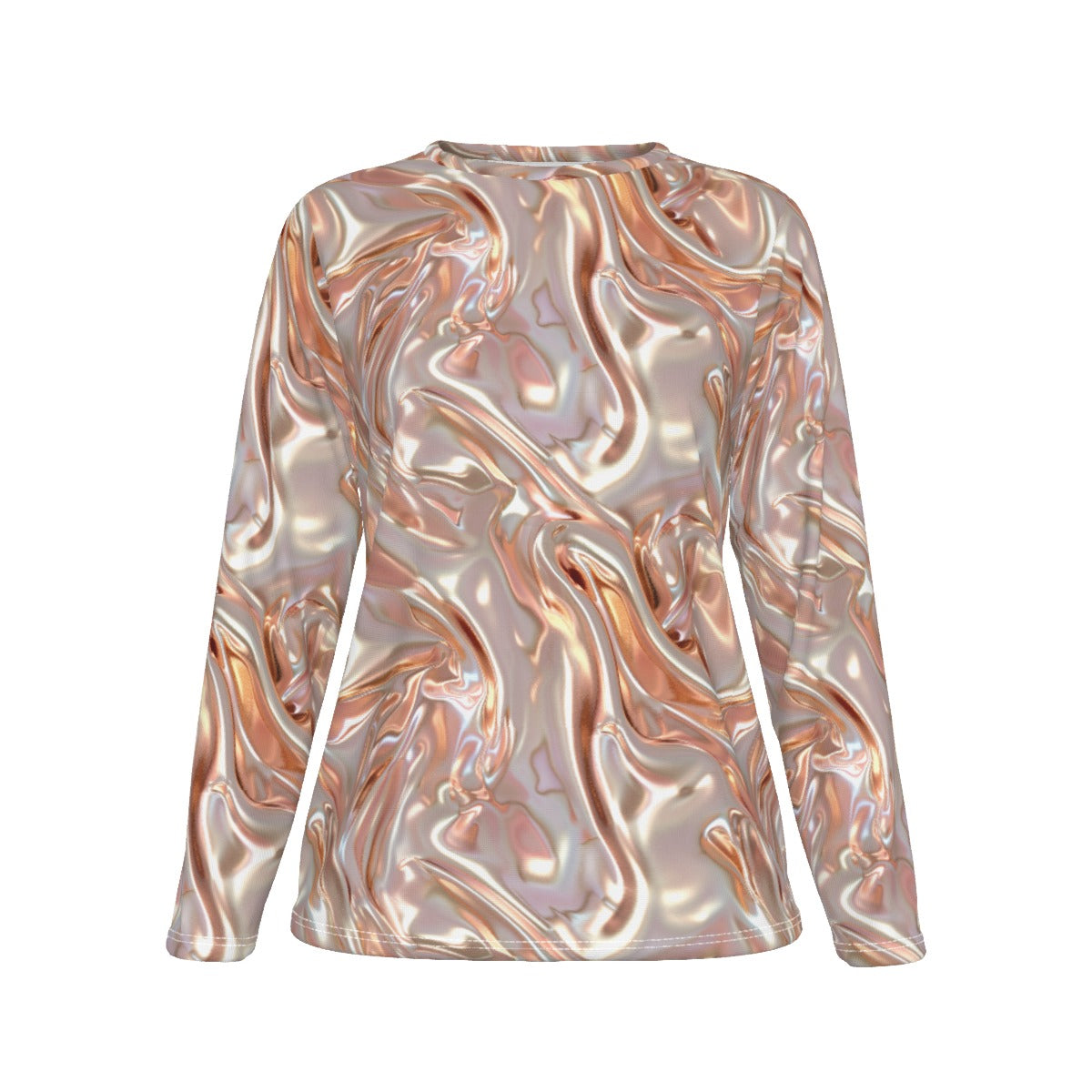 Shimmery Gold, Women’s Oversized Cotton Tee Shirt