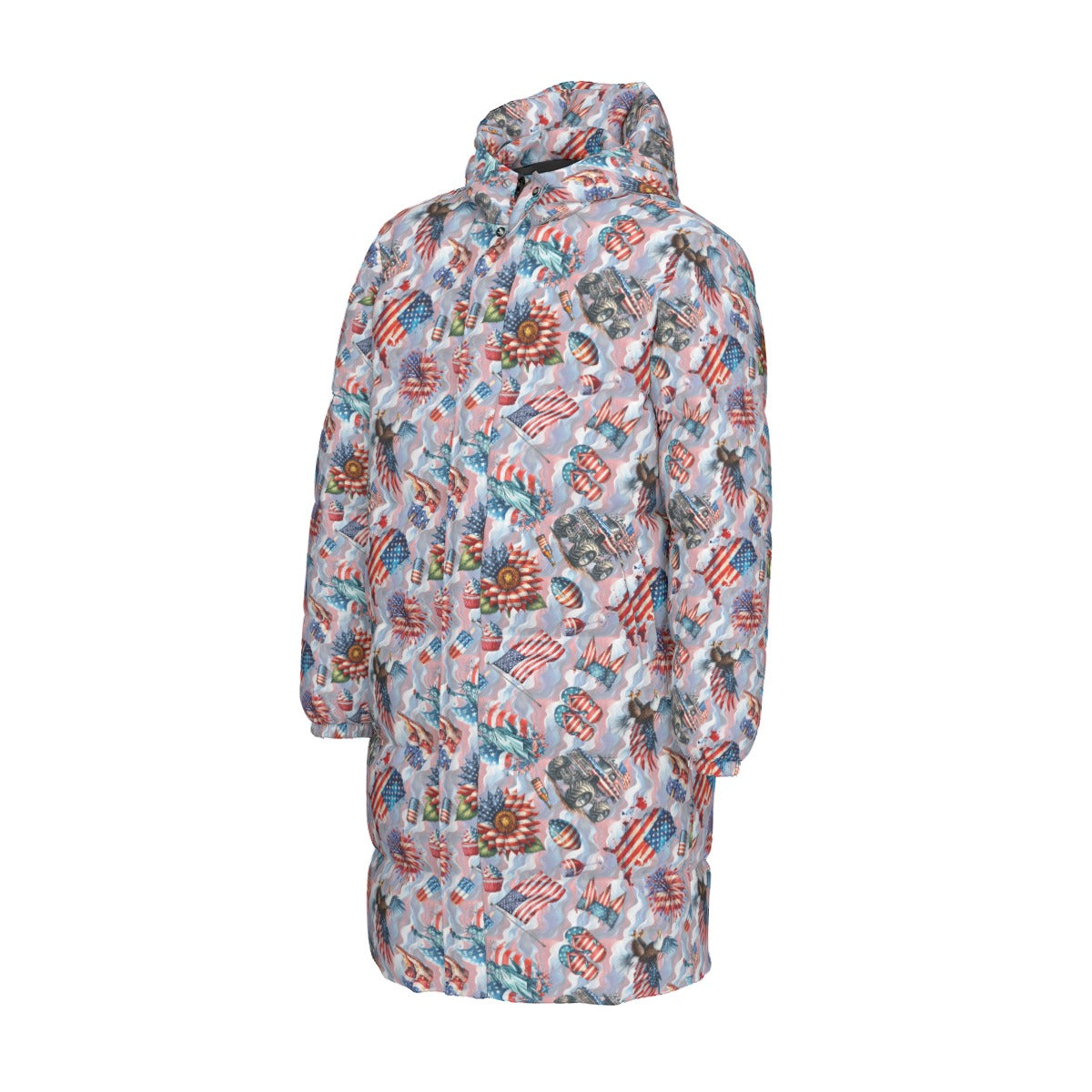 8 Patriot Designs, Long Down Jacket / Coat