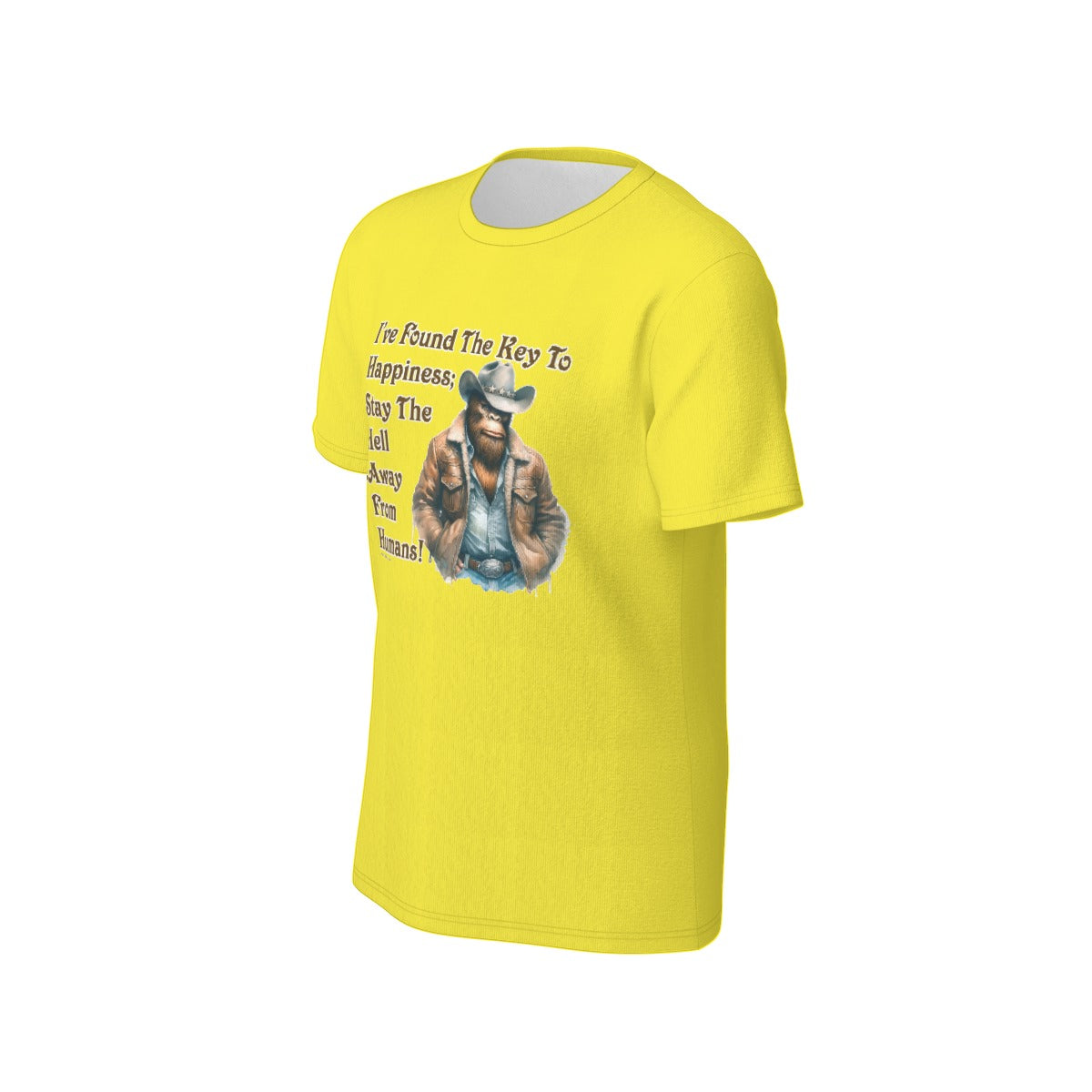 Bigfoot / Sasquatch "I've found the key..", O Neck Cotton T Shirt