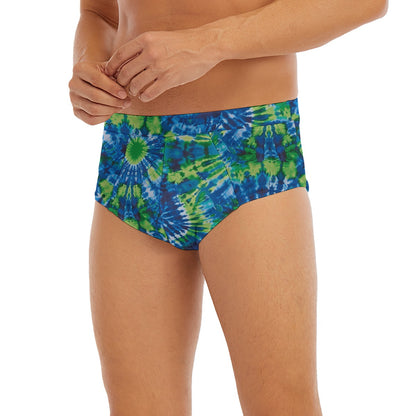 9 Tie Dye Designs Men’s Polyester Triangle, Low Rise Underwear