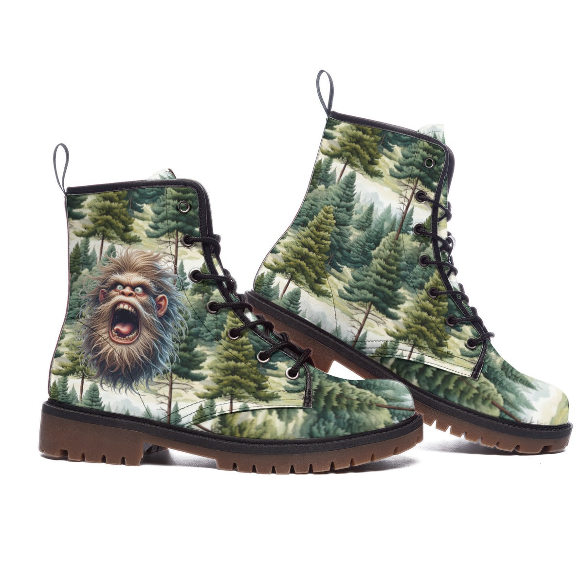 Bigfoot / Sasquatch in Woods, Men’s Martin Short Boots