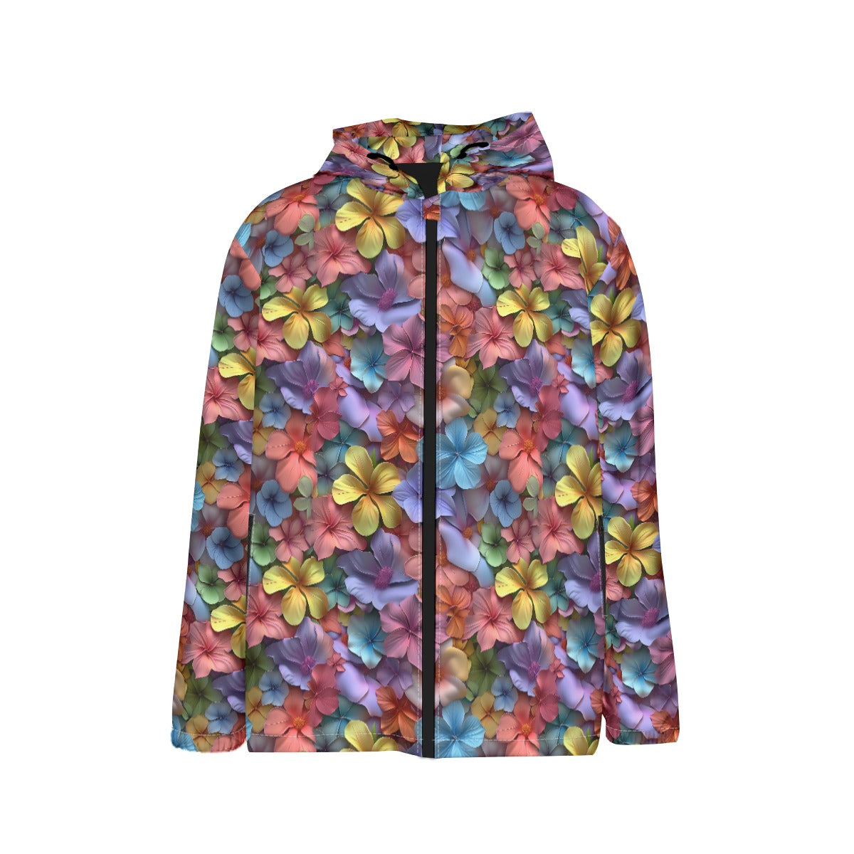 10 Beautiful Flower Designs, Children’s Waterproof & Windproof Jacket