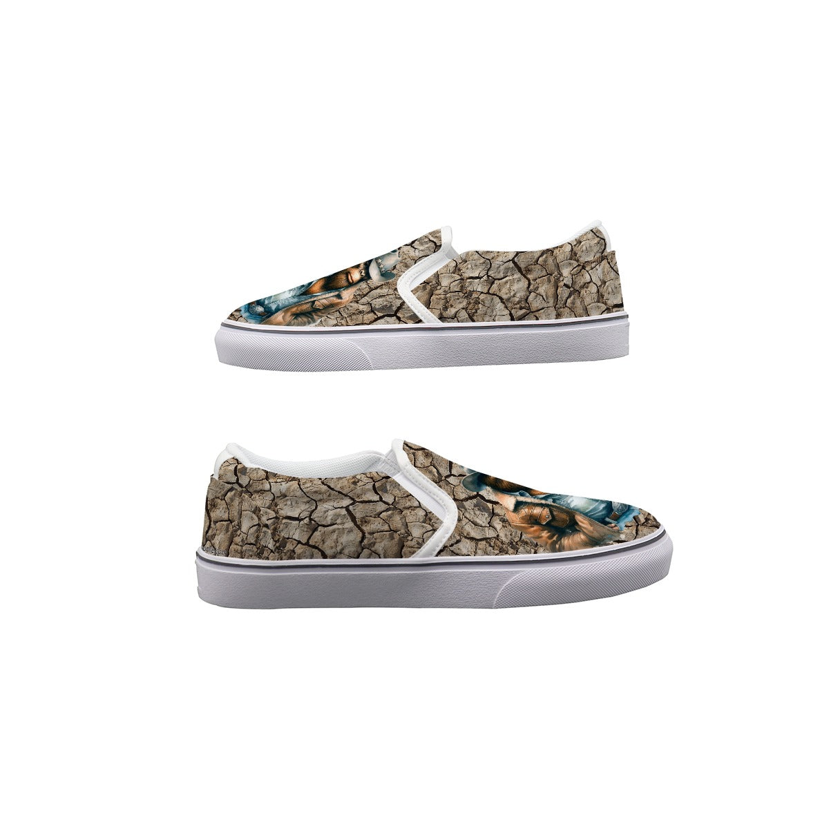 Cowboy Bigfoot, Sasquatch Kids Slip On Canvas Sneakers, Slip On Shoes, No Touch Shoes