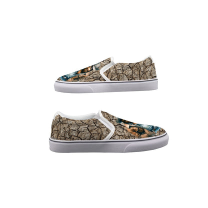 Cowboy Bigfoot, Sasquatch Kids Slip On Canvas Sneakers, Slip On Shoes, No Touch Shoes