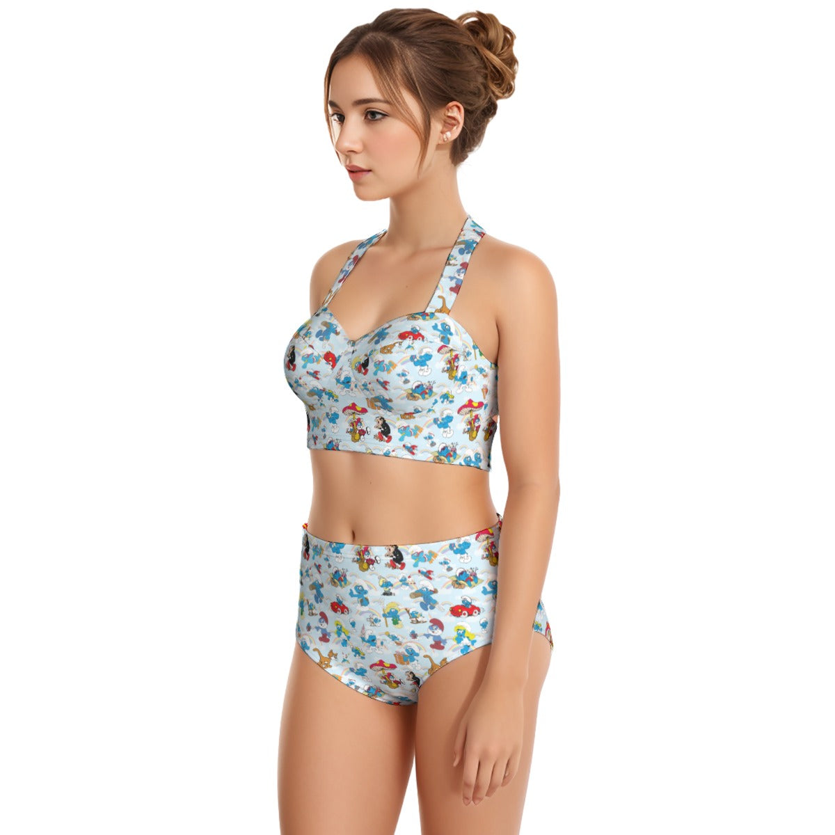 10 Misc Designs, Women’s Bikini Halter Swimsuit, Two Piece Set