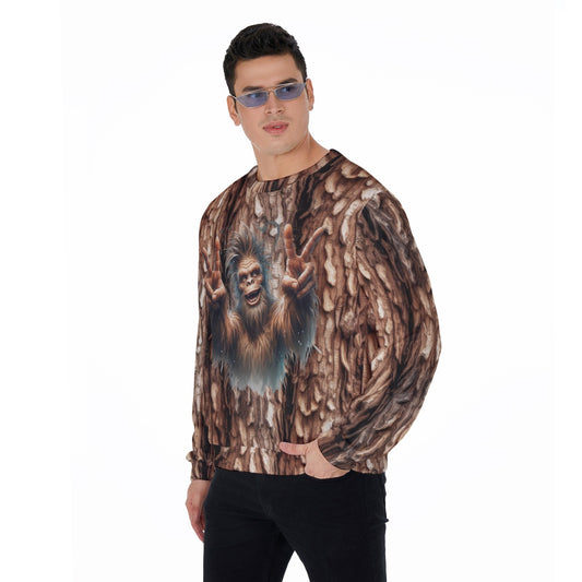 Bigfoot Sasquatch, Men’s Polyester Thickened Sweater