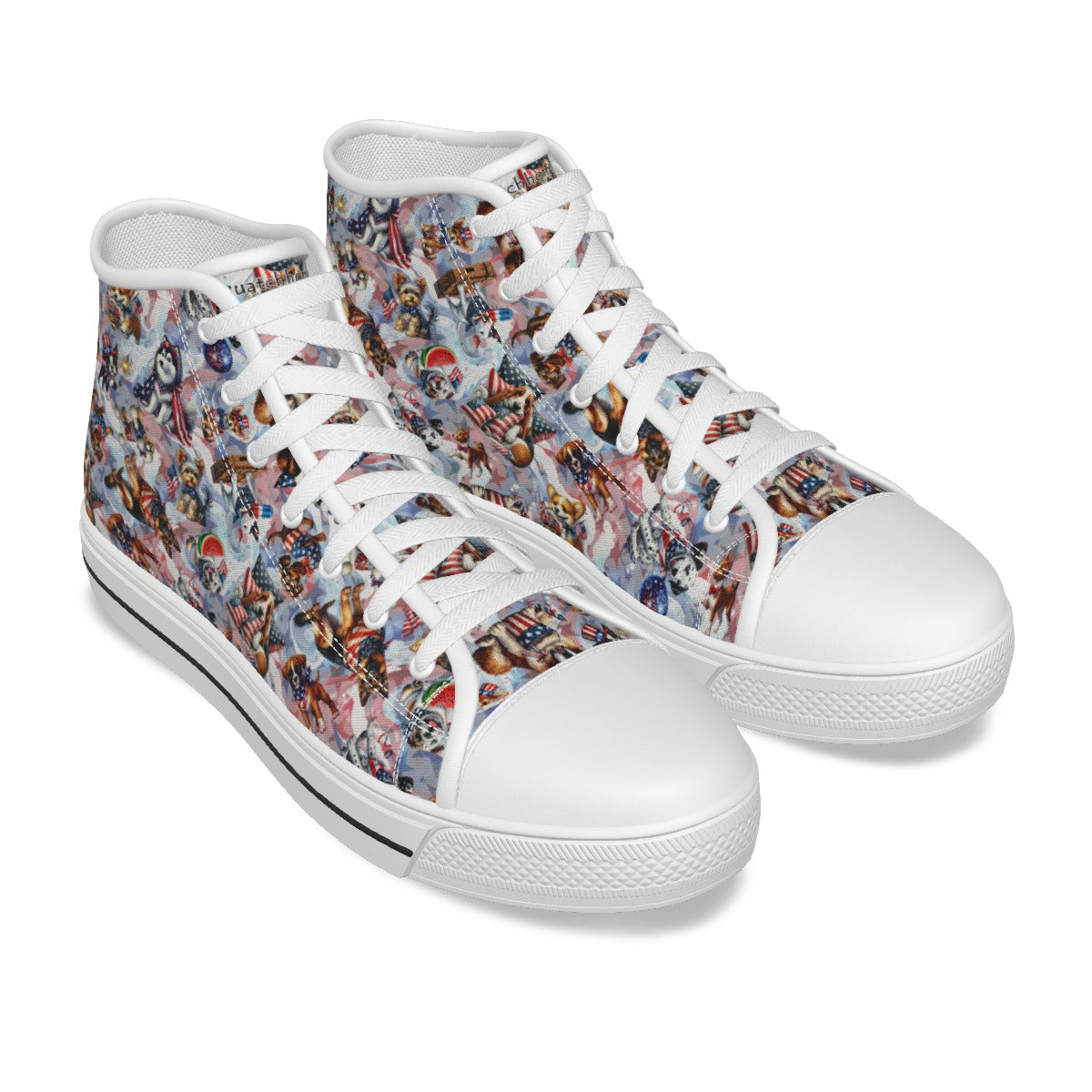 8 Patriot Designs, Kids Canvas Sneaker, Tennis Shoes, Unicorns, Dogs, Cats...