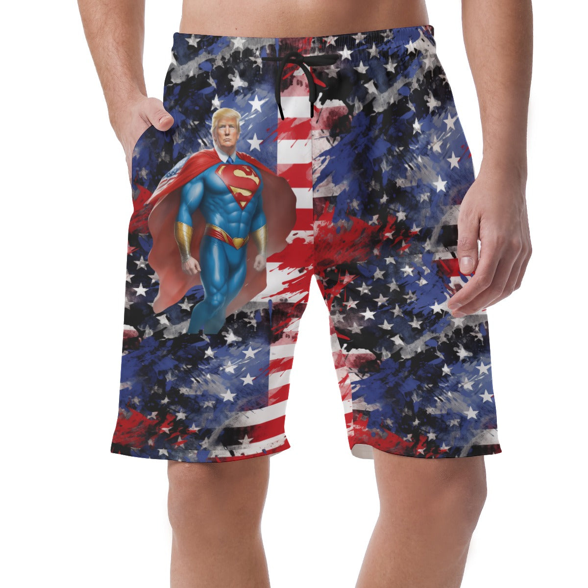 Donald Trump Superman, Men’s Lightweight Casual Shorts