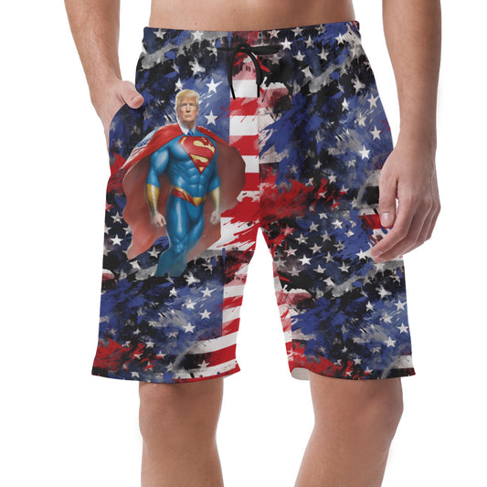 Donald Trump Superman, Men’s Lightweight Casual Shorts