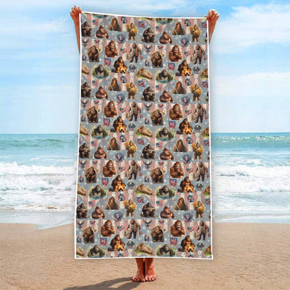 Bigfoot, Sasquatch, Many Sizes Towels, Beach Towel, Hand towel
