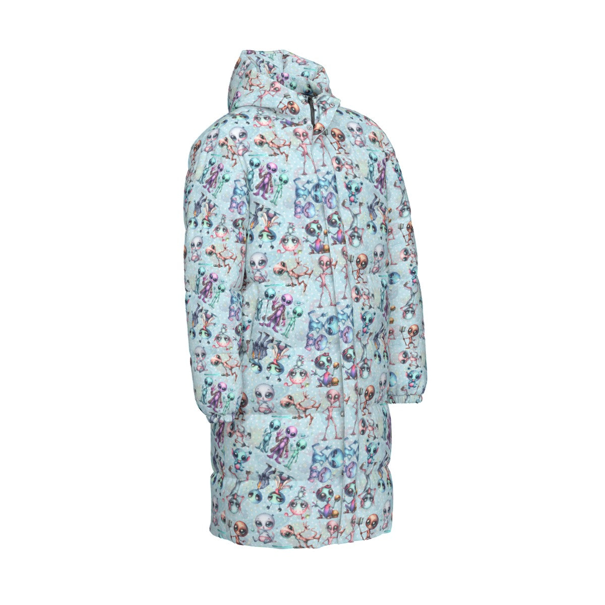 6 Alien Designs, Long Down Jacket / Coat