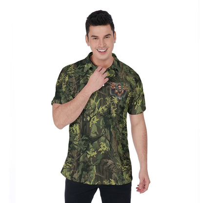 Bigfoot / Sasquatch on Camo, Men's Polo Shirts