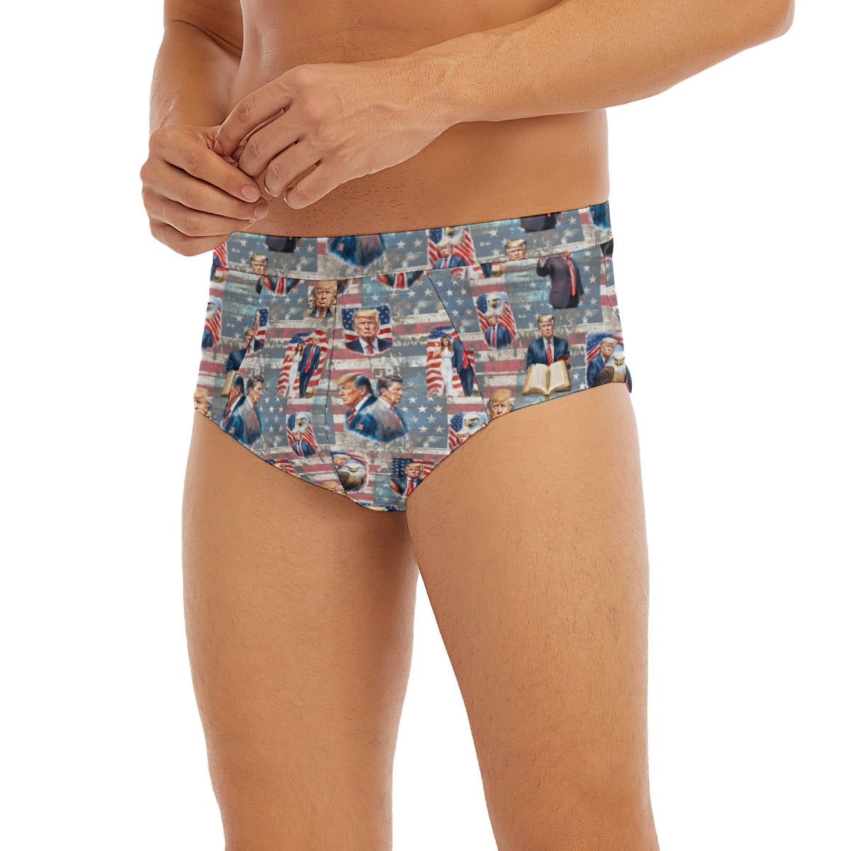10 Donald Trump Designs, Men’s Polyester Triangle, Low Rise Underwear