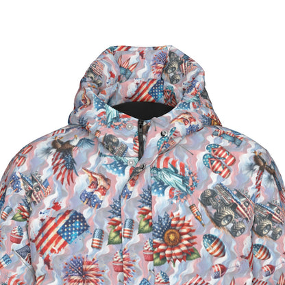 8 Patriot Designs, Long Down Jacket / Coat