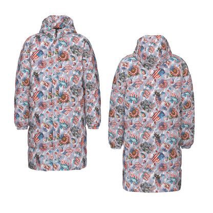 8 Patriot Designs, Long Down Jacket / Coat