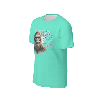 Bigfoot / Sasquatch "Tack is the ability...", Unisex Short Sleeve O-Neck Cotton T Shirt
