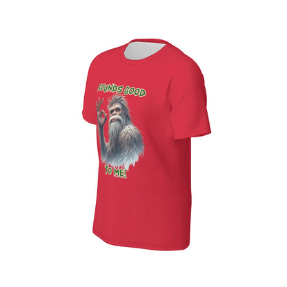 Bigfoot / Sasquatch "Sounds good...", Unisex Short Sleeve O-Neck Cotton T Shirt