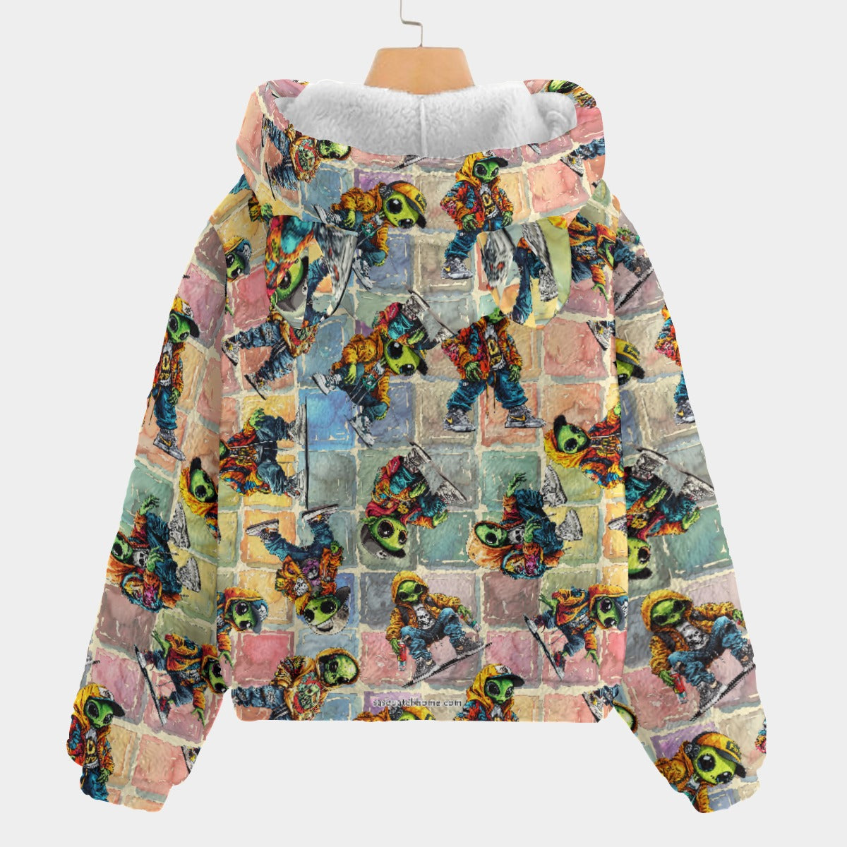 6 Aliens Designs, Kid’s Borg Fleece Sweatshirt With Ears