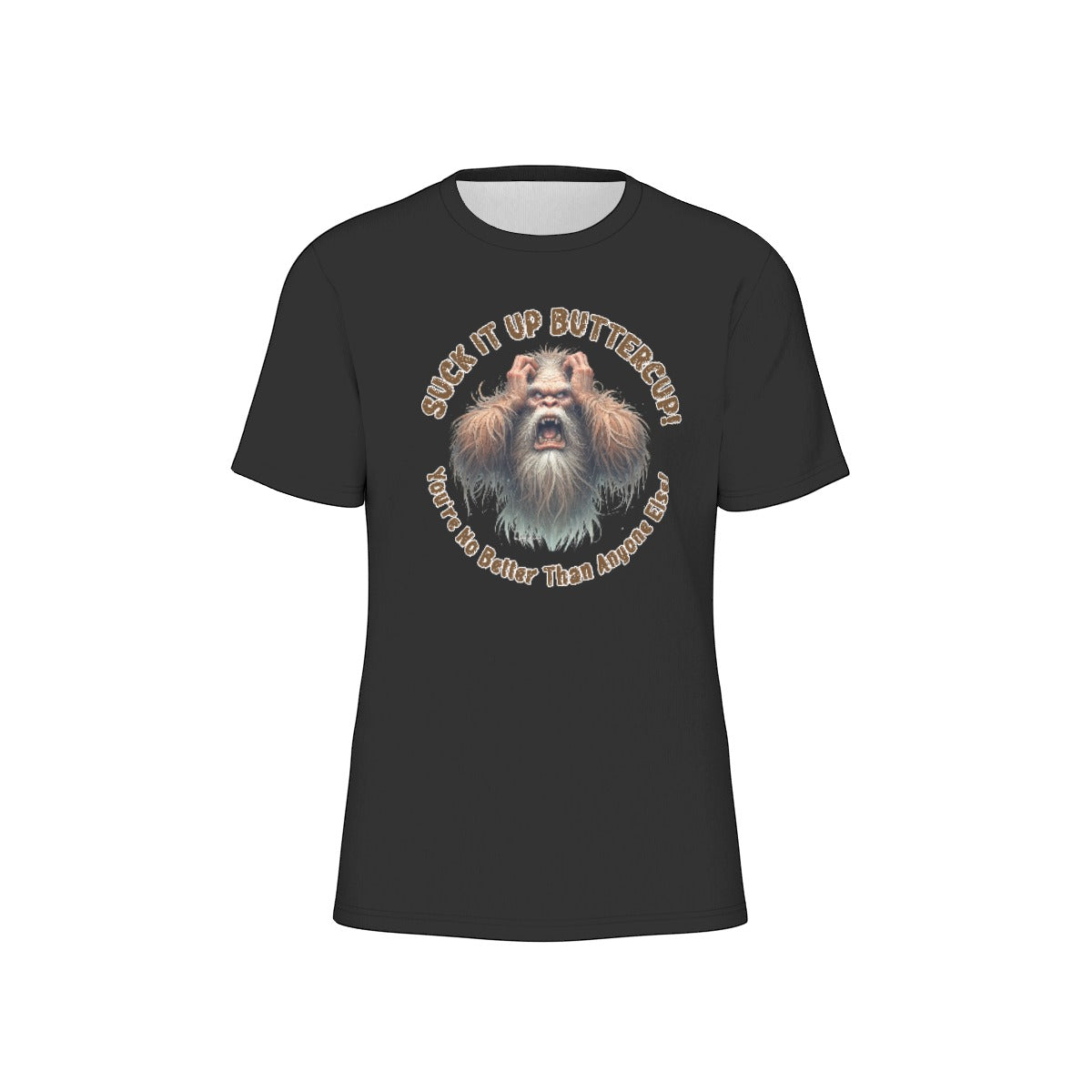 Bigfoot / Sasquatch "Suck it up...", Unisex Short Sleeve O-Neck Cotton T Shirt