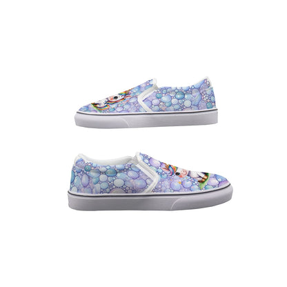 Unicorns Kids Slip On Canvas Sneakers, Slip On Shoes, No Touch Shoes