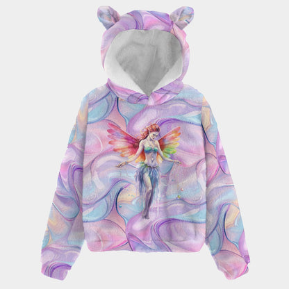 Fairy Design, Kid’s Borg Fleece Sweatshirt With Ears