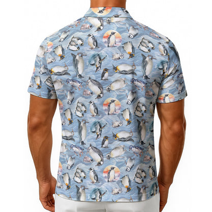 10 Animal Designs, Men's Button Up Hawaiian Shirt