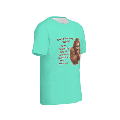 Bigfoot / Sasquatch "Good Morning...", Unisex Short Sleeve O-Neck Cotton T Shirt