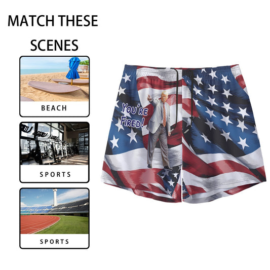 Donald Trump "You're Fired", Men’s Sports, Pocketed Shorts