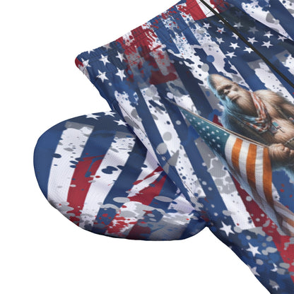 Patriotic Sasquatch, Men’s Sports, Pocketed Shorts