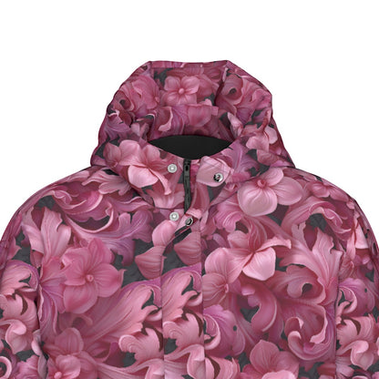 10 Flower Designs, Long Down Jacket / Coat