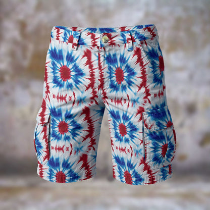 9 Tie Dye Designs, Men’s Cargo Shorts